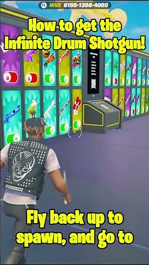 How to get the Infinite Drum Shotgun in 1v1 with Every Gun