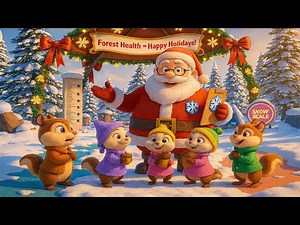 Love Family Chipmunks Help Santa: Forest Health Check Day! 🩺❄️ | Kindness, Bravery & Healthy Habits