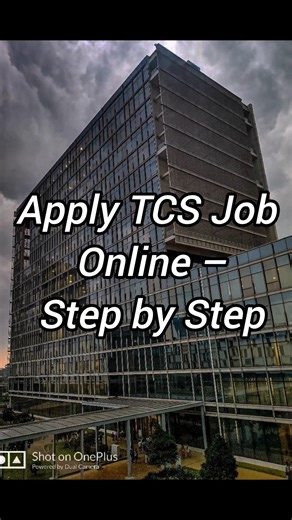 Apply TCS Online 💙 #TCSJobs #HowToApply #FreshersJobs #CareerTips #JobGuidance #Shorts