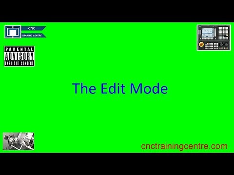 Fanuc Control The Edit Mode