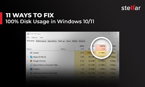 11 Ways to Fix 100% Disk Usage in Windows 10/11