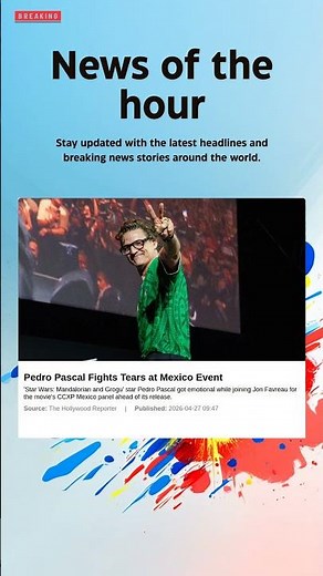 Breaking News: Pedro Pascal Fights Tears at Mexico Event #mexico