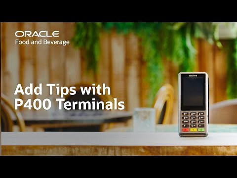 Oracle MICROS Simphony: add a tip with a Workstation 6 and a P400