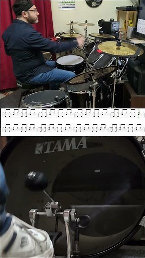 Nirvana - Smells Like Teen Spirit (DRUM COVER WITH SHEET MUSIC) PT3 #drumsheet #drumtutorial