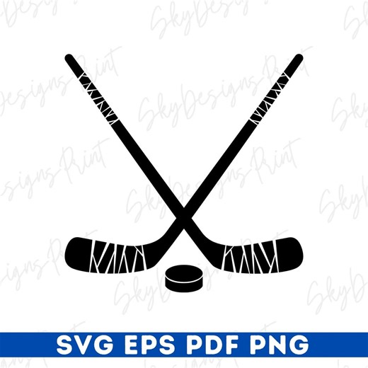 Hockey Stick and Puck SVG PNG, Hockey Cut File (digital Download) - Etsy