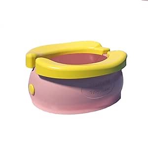 Travel Potty for Toddlers Kids, Potty Training Toilet Seat for Boys Girls, Portable Foldable for Emergency, Car, Camping, Outdoor (Pink, for 1-3 Year Old)
