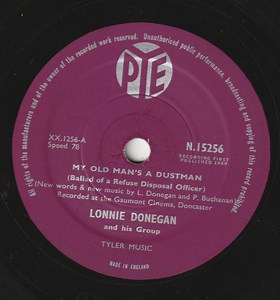 Lonnie Donegan And His Group - My Old Man's A Dustman (Ballad Of A Refuse Disposal Officer) / The Golden Vanity
