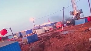 Large explosion at methane drilling rig leaves two workers injured