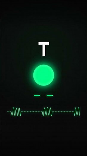 The letter T in Morse Code