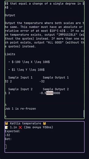 temperature - Daily Kattis #coding #codeprep #programming #codingchallenge