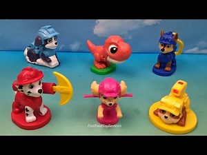 2026 PAW PATROL THE DINO MOVIE set of 6 BURGER KING COLLECTIBLES VIDEO REVIEW