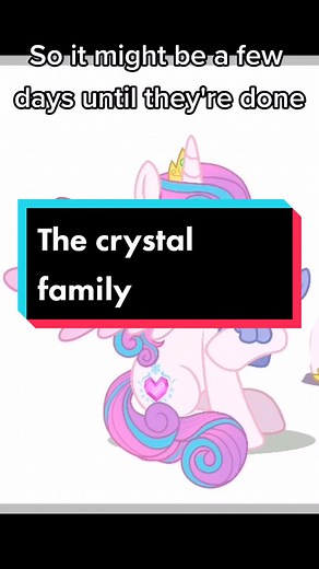 The Crystal Family: Cadance, Shining Armor, and Flurry Heart
