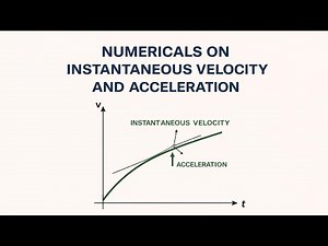 NUMERICAL PROBLEMS- INSTANTANEOUS VELOCITY & ACCELERATION | NCERT PHYSICS |