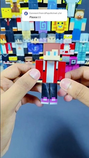 Minecraft Skins Paper Craft ✂️ Easy DIY”#Jj minecraft Skin in Real Life 🤯 (Paper Craft)