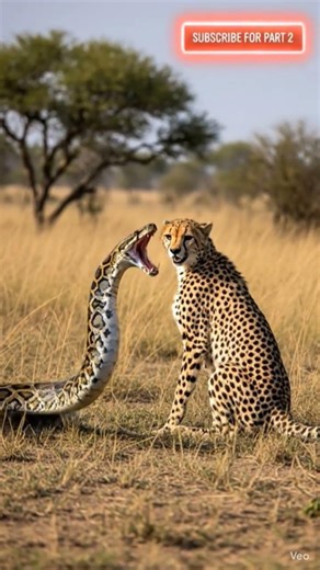 Cheetah vs Python — That Was TOO Close