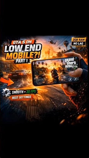 Part-1 Gta 5 on low end mobile tutorial step 1. #gta5