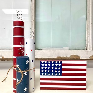 Rustic Wooden Firecracker Set: 4th of July Party Decor - Etsy