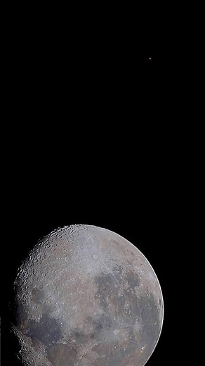 Moon-Mars conjunction through a telescope!