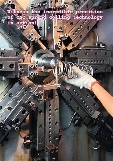 ​Watch a Machine Create a Perfect Spring in Seconds! ⚙️ #manufacturingprocess #spring #technology