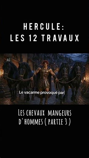 Les Cavales de Diomède - (P 3) Les 12 travaux d'Hercule#hercule #mythologie #histoire #ia #disney