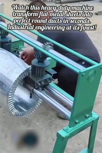 Amazing Industrial Machine For Perfect Metal Duct Rolling