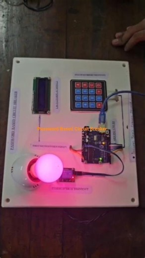 2.Password Based Circuit Breaker using an Arduino Microcontroller!#ElectricalEngg #Project #IoT