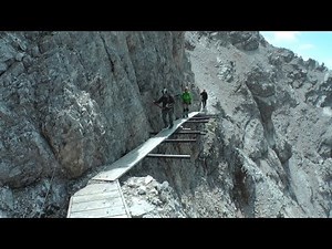 Ferrata Ivano Dibona Dolomiten - WW1-Ruinen erster Steigabschnitt - Abenteuer Alpin 2012 (Folge 2.2)