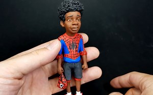 蜘蛛侠Sculpting Miles Morales (Spider-man) - Polymer clay tutorial