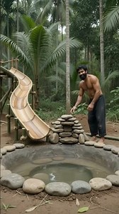 🌊 He Built a Secret Water Park in the Jungle! 😱