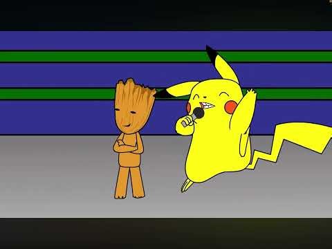 Pikachu vs Groot Cartoon Beatbox Battles Reaction!! #fyp