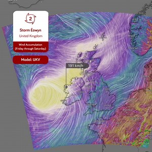 🌀LIFE-THREATENING STORM IN THE UK🇬🇧 Storm #eowyn is poised to impact the UK and Ireland unprecedentedly, bringing powerful winds and widespread disruptions. 🚨 The Met Office has issued rare red weather warnings for parts of Scotland and Northern Ireland, indicating a significant danger to life. Storm Éowyn, compared to a Category 2 storm, is set to peak on Friday, January 24, 2025, with the harshest conditions anticipated between 7:00 a.m. and 5:00 p.m. GMT. 💨 Gusts are expected to reach up