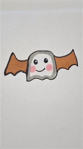 easy bat drawing for kids #shortsfeed #drawing #batman #kidsdrawing