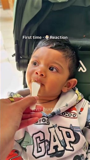 First time trying ice cream…reaction#babyreaction