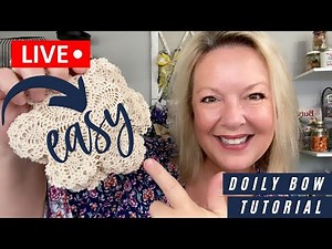How to Make a Bow from a Doily