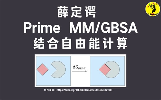 薛定谔 Prime MM/GBSA | 结合自由能计算 | 钰沐菡 学习笔记