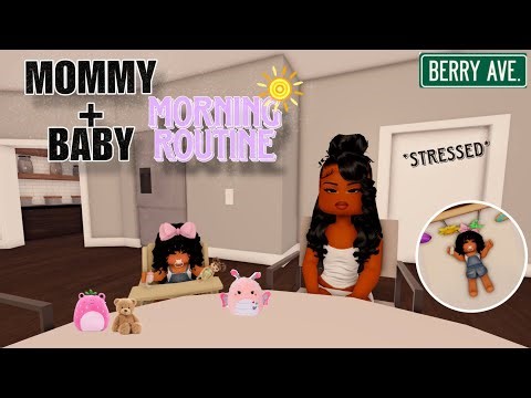 MOM & BABY SUMMER MORNING ROUTINE☀️! *STRESSED* |Berry Avenue Roleplay #roblox#berryavenue#roleplay