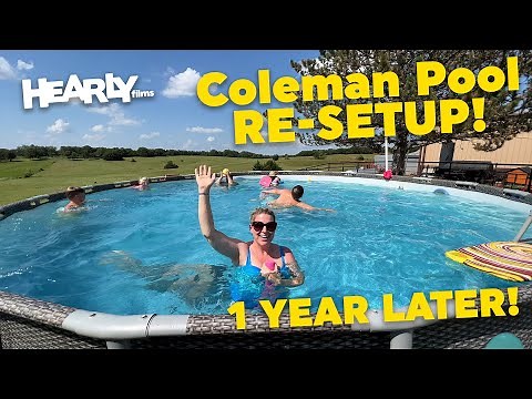 Coleman Pool - RE-SETUP! 1 Year Later Review!