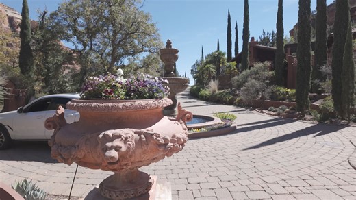 3. Main Entrance Fountain Flowers