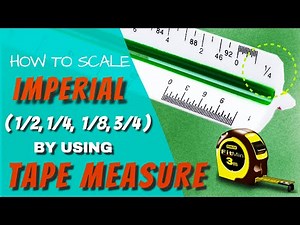 HOW TO SCALE drawings with IMPERIAL UNITS by using TAPE MEASURE ONLY.