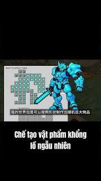 MINECRAFT NHƯNG Chế Tạo Kiếm & Cúp KHỔNG LỒ Đào Xuyên Tâm Trái Đất! 💥#minecraft #viral