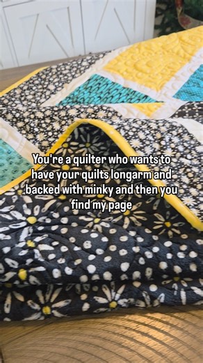 Kim | T-Shirt Quilt Maker & Longarm Quilting on Instagram: "🤩Minky backing is one of my favorite things!🤩 It can feel really intimidating using on a sewing machine because we all know minky can stretch like crazy, but I love how easy it is to use on my @handiquilter Amara longarm. Not only do I use minky for almost all my quilts, I love that my customers want to have minky backing as well. Why not enjoy all the hard work of piecing and ironing by snuggling up in the quilt afterwards. Panto: Sw