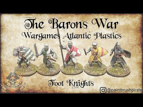 Wargames Atlantic - Age of Chivalry/Barons' War - Painting Guide - Foot Knights