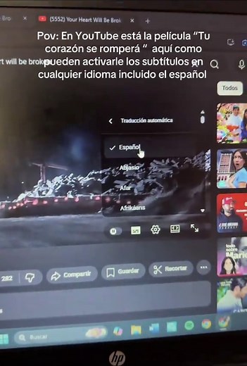 Tu Corazón Se Romperá en YouTube con Subtítulos