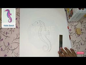 Seahorse🐴 Drawing Tutorial | Step By Step Drawing | Easy Drawing For Beginners