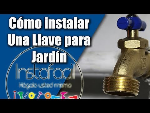Instalar una llave para jardín
