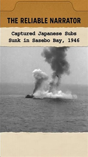 Captured Japanese Subs Sunk in Sasebo Bay, 1946 #ww2 #navy #history