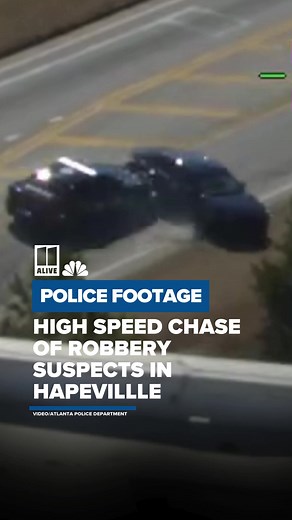 Robbery suspects caught after chase 🚘🚓 Atlanta Police helped Hapeville PD stop robbery suspects during a chase. - Car fled after stopping - PIT maneuver ended the chase - One suspect ran but was caught Both arrested by Hapeville PD 📍 Dodson Dr. & Ben Hill Rd. | 11Alive