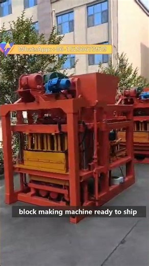 concrete block making machine ready to ship
