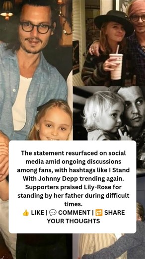 Lily-Rose Depp Supports Father Johnny Depp, Calls Him “Most Loving Person” ❤️