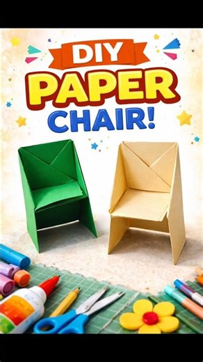 Paper Se Chair Banayi 😱🔥 | DIY Mini Chair You Won’t Believe #shorts #diy #craft #chair #shoets